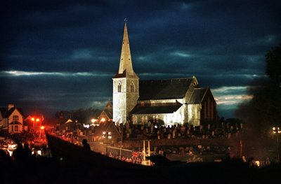 drumcree church at night